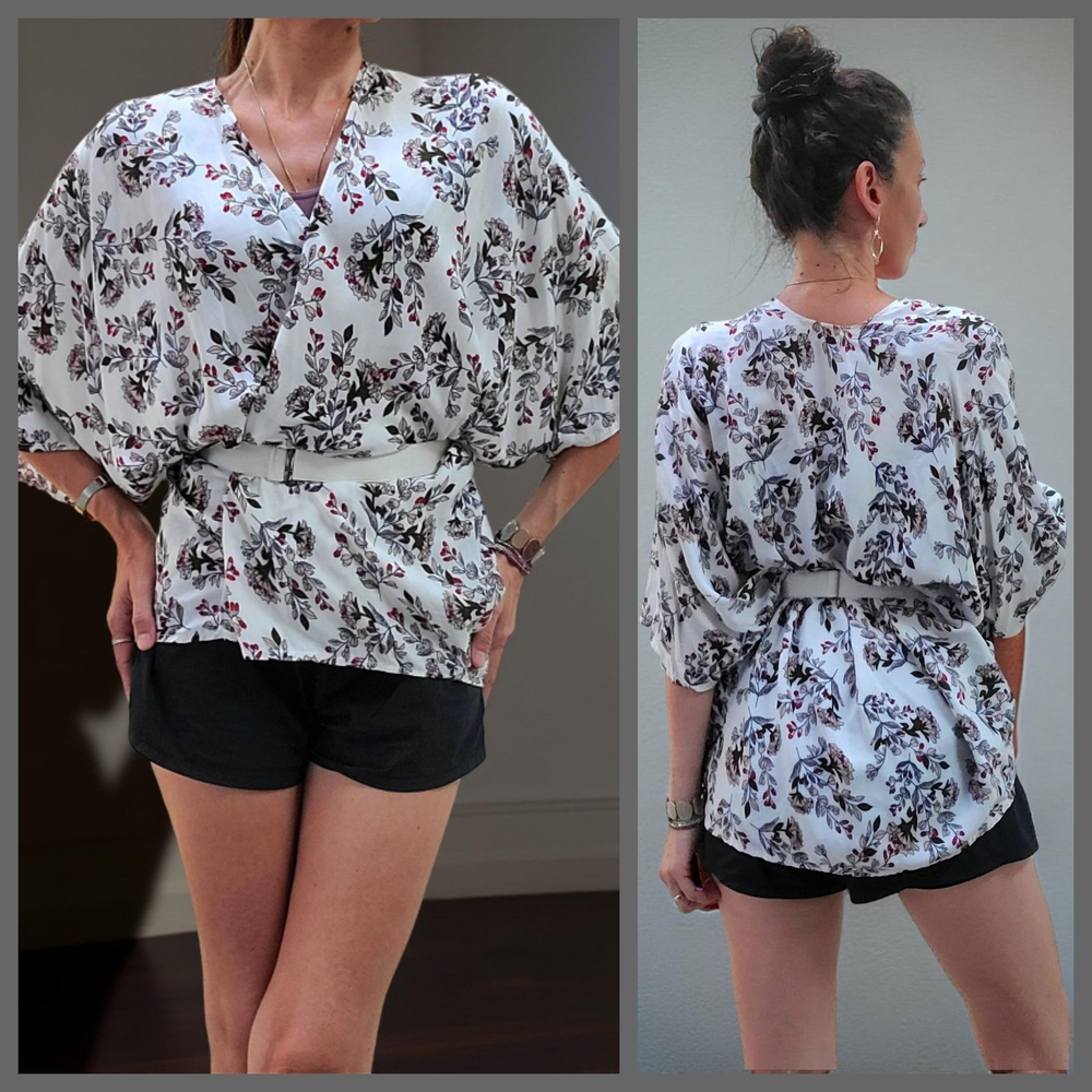 Floral Kimono Sleeve Top